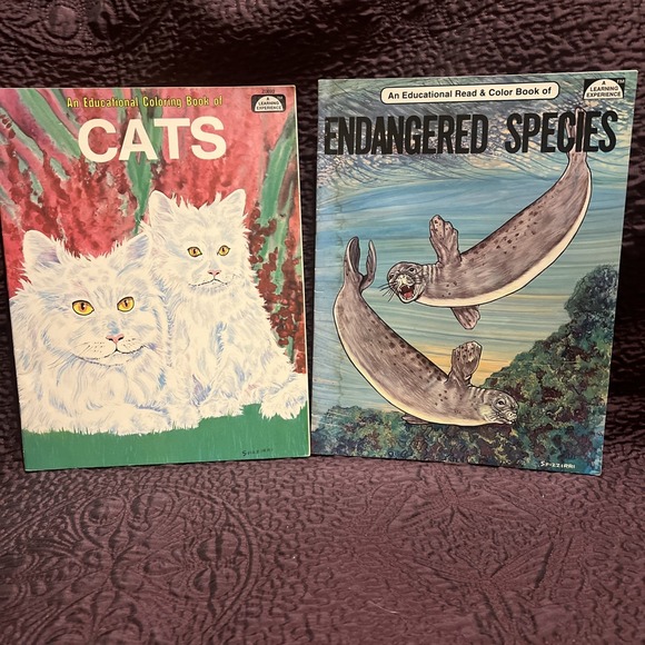 Endangered Species & Cats: An Educational Coloring Book Spizzirri Publication‎ - Picture 1 of 16